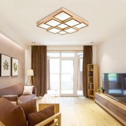 Plafoniera moderna contemporanea in stile nordico con paralume in acrilico, LED, 460 mm