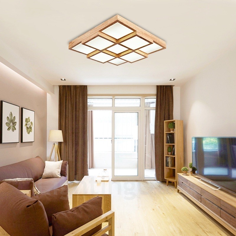 Plafoniera moderna contemporanea in stile nordico con paralume in acrilico, LED, 460 mm