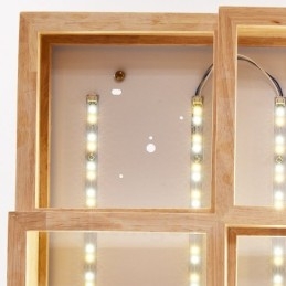 Plafoniera moderna contemporanea in stile nordico con paralume in acrilico, LED, 460 mm