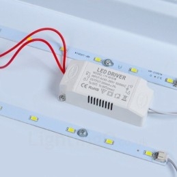 Plafoniera moderna e contemporanea da soffitto con paralume in acrilico LED 420 mm