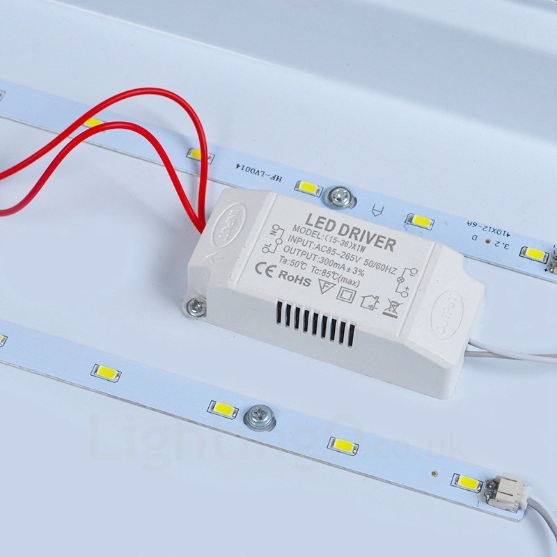Plafoniera moderna e contemporanea da soffitto con paralume in acrilico LED 420 mm