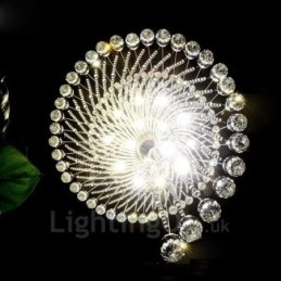 Lampadario a sospensione moderno in cristallo 15 luci con lampadine GU10