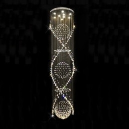 Lampadario moderno in cristallo da soffitto 5 m