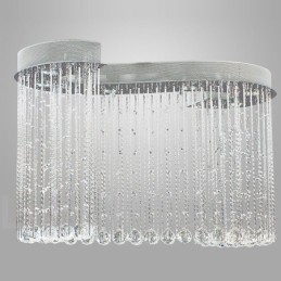Lampadario da soffitto moderno a 6 luci in cristallo