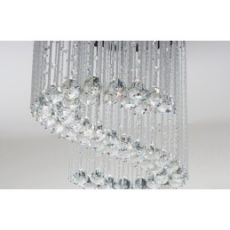 Lampadario da soffitto moderno a 6 luci in cristallo