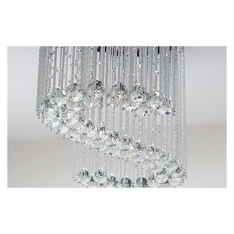 Lampadario da soffitto moderno a 6 luci in cristallo