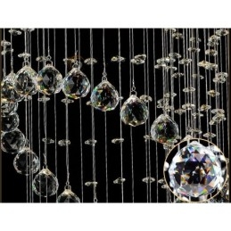 Lampadario da soffitto moderno a 6 luci in cristallo con LED integrato