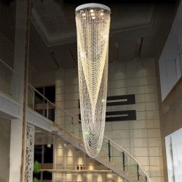 Lampadario a sospensione in cristallo a 9 luci