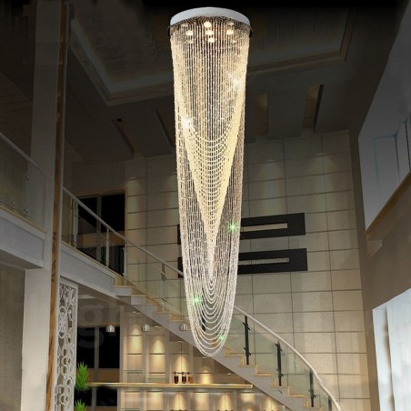 Lampadario a sospensione in cristallo a 9 luci