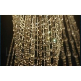 Lampadario a sospensione in cristallo a 9 luci