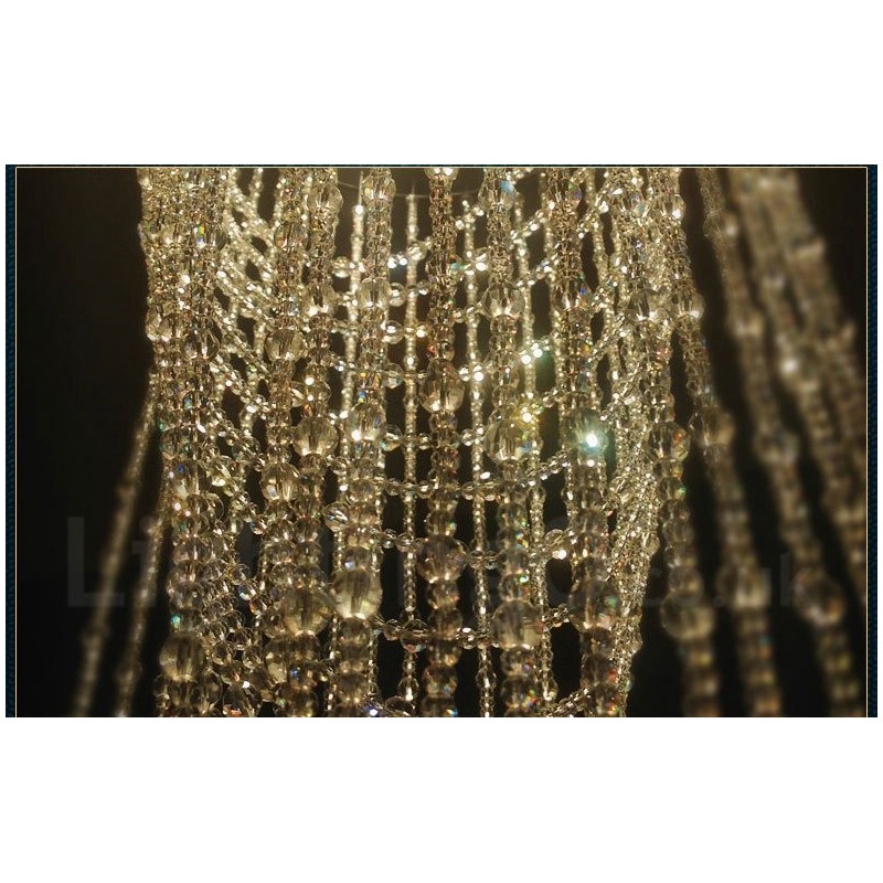 Lampadario a sospensione in cristallo a 9 luci