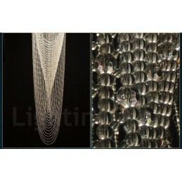 Lampadario a sospensione in cristallo a 9 luci