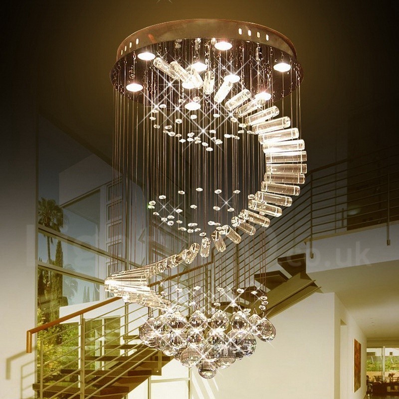 Lampadario da soffitto moderno in cristallo K9 a 9 luci