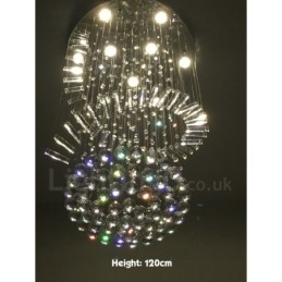 Lampadario da soffitto moderno in cristallo K9 a 9 luci