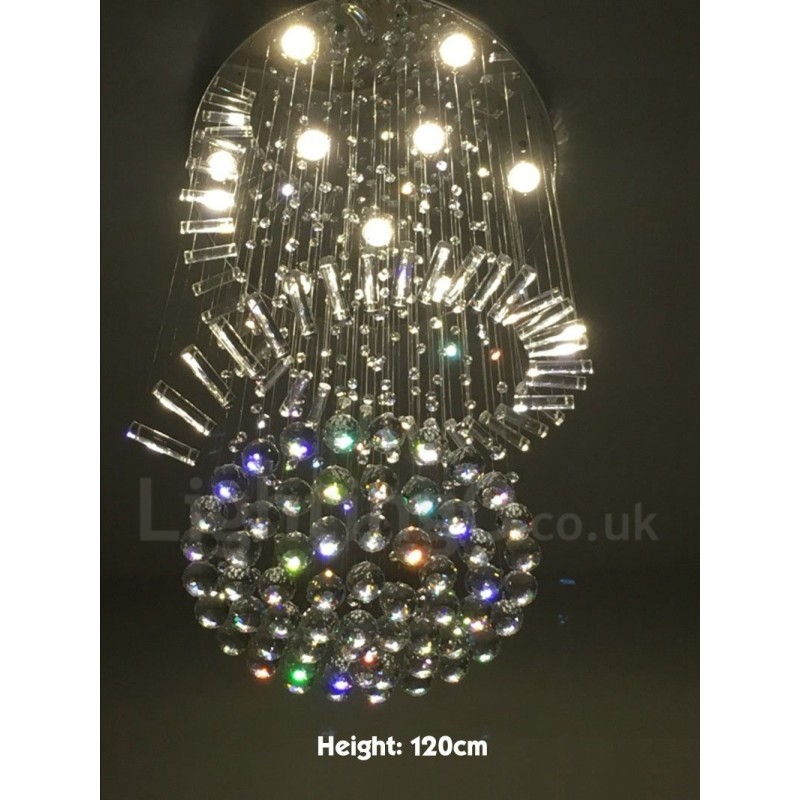 Lampadario da soffitto moderno in cristallo K9 a 9 luci