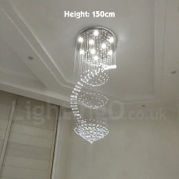 Lampadario da soffitto moderno in cristallo K9 a 9 luci