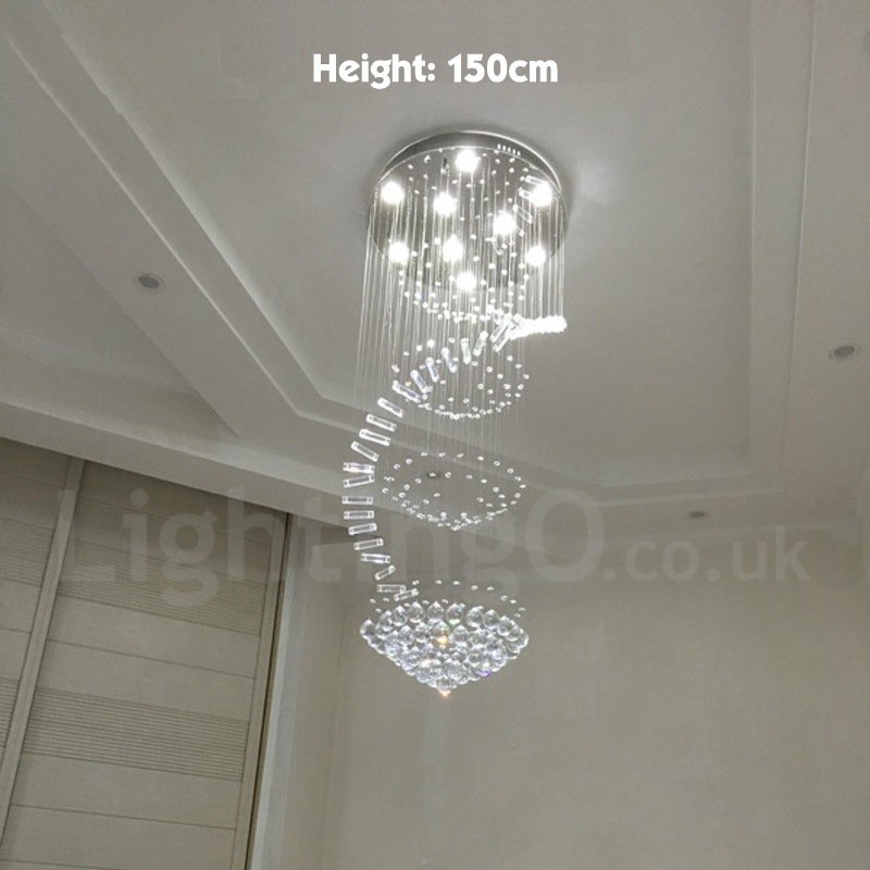 Lampadario da soffitto moderno in cristallo K9 a 9 luci