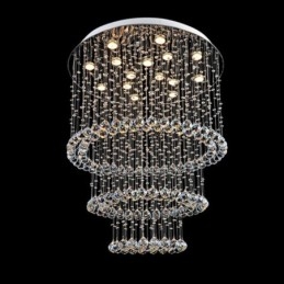 Lampadario da soffitto moderno in cristallo K9 a 15 luci
