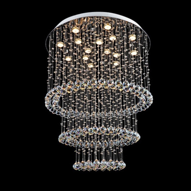 Lampadario da soffitto moderno in cristallo K9 a 15 luci