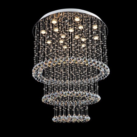 Lampadario da soffitto moderno in cristallo K9 a 15 luci