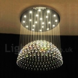 Lampadario da soffitto in cristallo K9 moderno 21 luci
