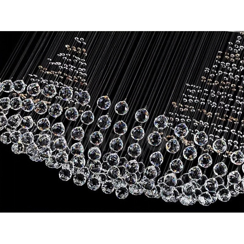 Lampadario moderno 10 luci K9 in cristallo