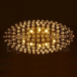 Lampadario moderno 10 luci K9 in cristallo