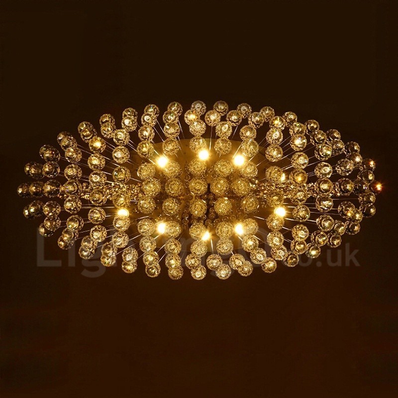 Lampadario moderno 10 luci K9 in cristallo