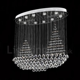 Lampadario moderno 10 luci K9 in cristallo