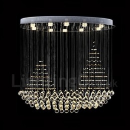 Lampadario moderno 10 luci K9 in cristallo