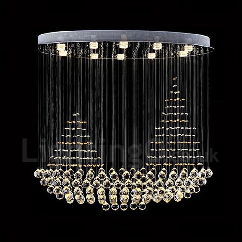 Lampadario moderno 10 luci K9 in cristallo