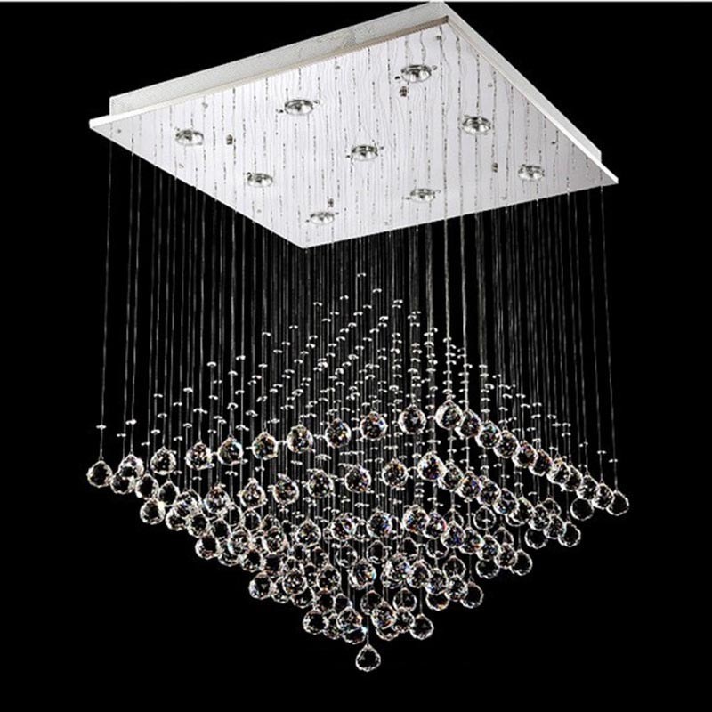 Lampadario da soffitto in cristallo K9 con 9 luci