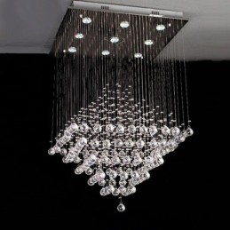 Lampadario da soffitto in cristallo K9 con 9 luci
