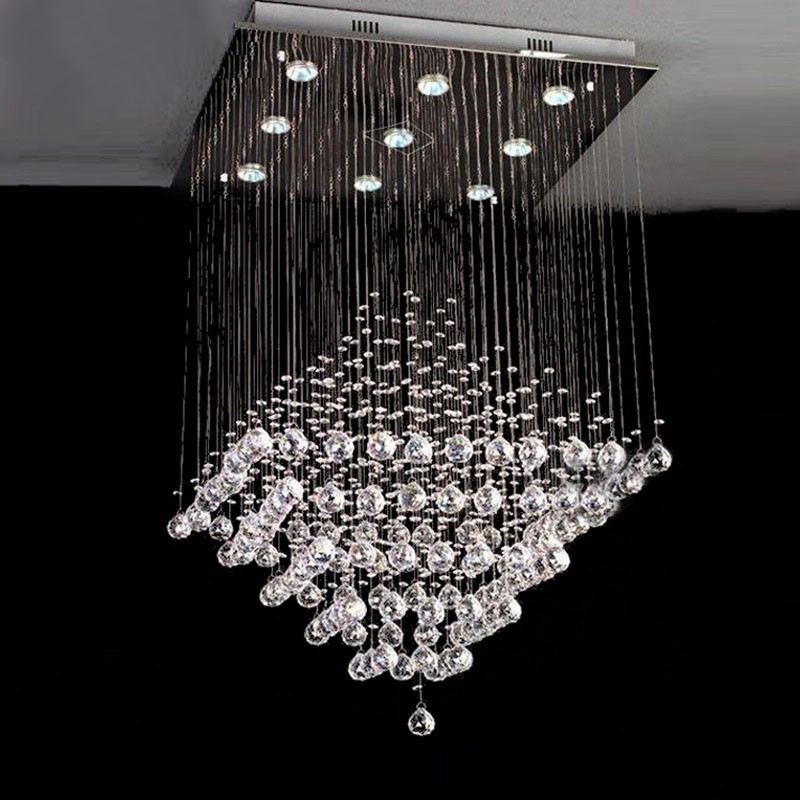 Lampadario da soffitto in cristallo K9 con 9 luci