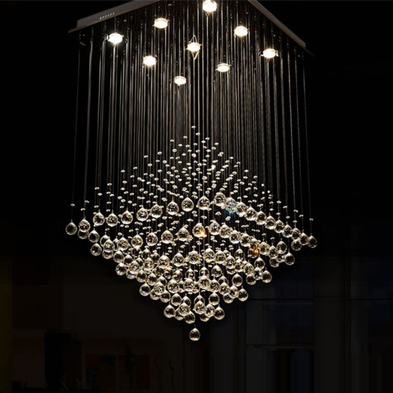 Lampadario da soffitto in cristallo K9 con 9 luci