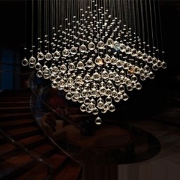 Lampadario da soffitto in cristallo K9 con 9 luci