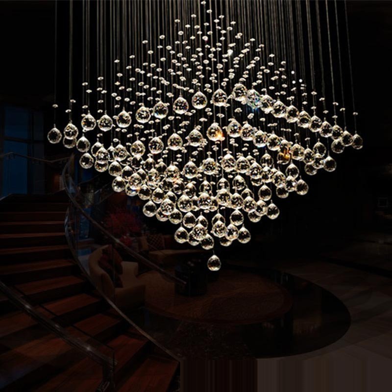 Lampadario da soffitto in cristallo K9 con 9 luci