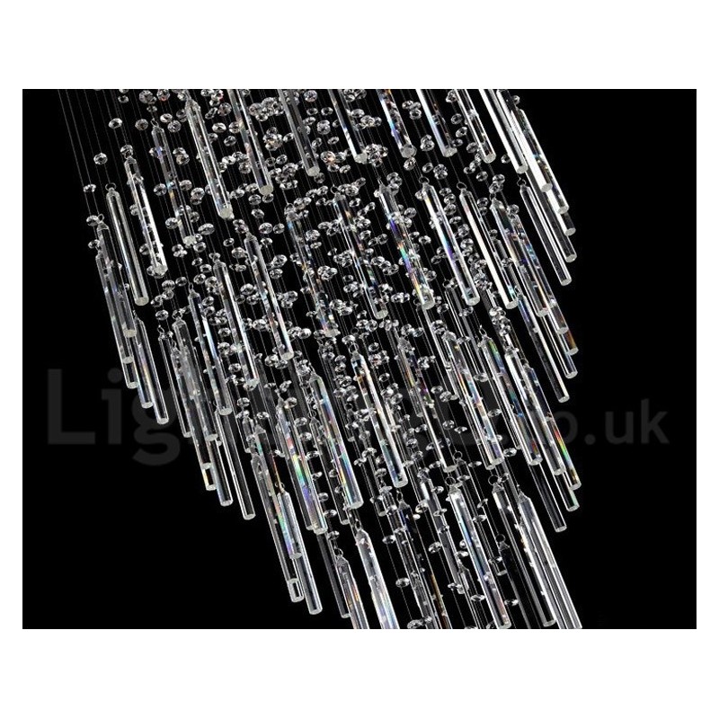 Lampadario da soffitto moderno in cristallo K9 a 5 luci LED