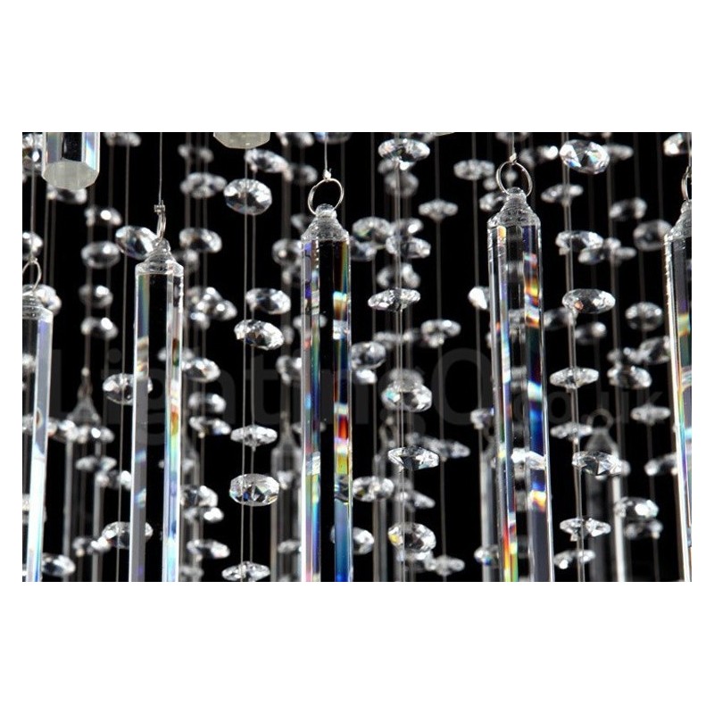 Lampadario da soffitto moderno in cristallo K9 a 5 luci LED