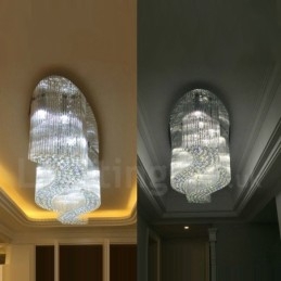 Lampadario a sospensione moderno in cristallo K9 per interni