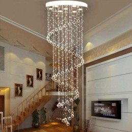 Lampadario da soffitto moderno 7 luci K9 cristallo con LED integrato