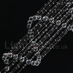 Lampadario da soffitto moderno 7 luci K9 cristallo con LED integrato