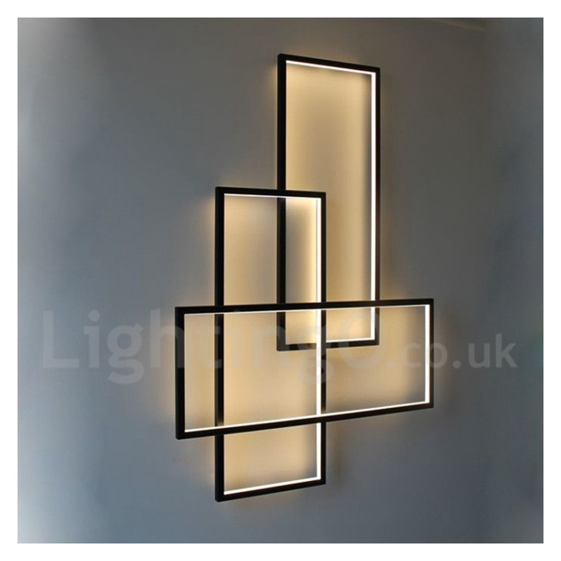 Lampada da soffitto moderna in alluminio verniciato, LED integrato dimmerabile con telecomando, 90 W, 22000 lm