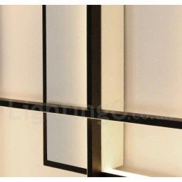 Lampada da soffitto moderna in alluminio verniciato, LED integrato dimmerabile con telecomando, 90 W, 22000 lm
