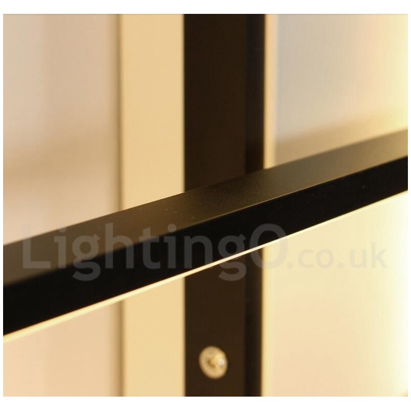 Lampada da soffitto moderna in alluminio verniciato, LED integrato dimmerabile con telecomando, 90 W, 22000 lm