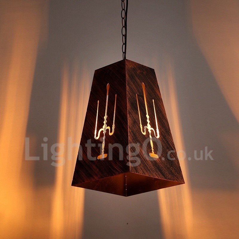 Lampada a sospensione vintage retrò a 1 luce per casa e caffetteria