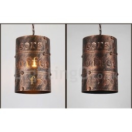 Lampada a sospensione vintage retrò a 1 luce per casa e caffetteria