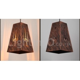 Lampada a sospensione vintage retrò a 1 luce per casa e caffetteria