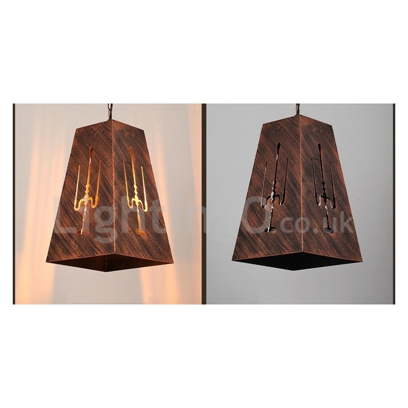 Lampada a sospensione vintage retrò a 1 luce per casa e caffetteria