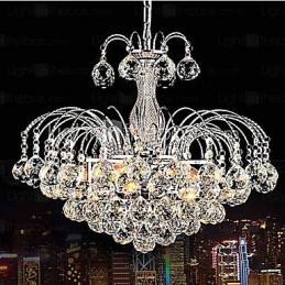 Lampadario moderno in cristallo a 3 luci